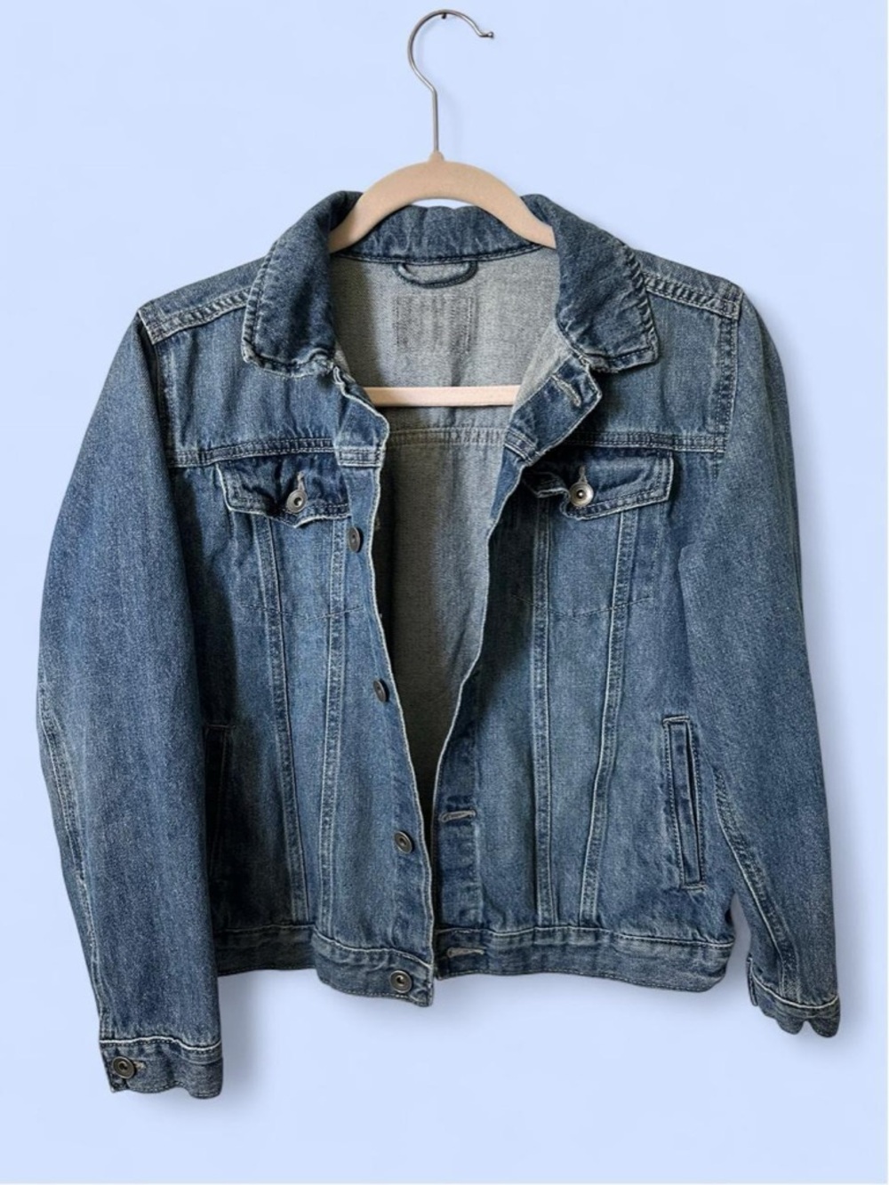 Classic Blue Denim Jacket 100% Cotton
